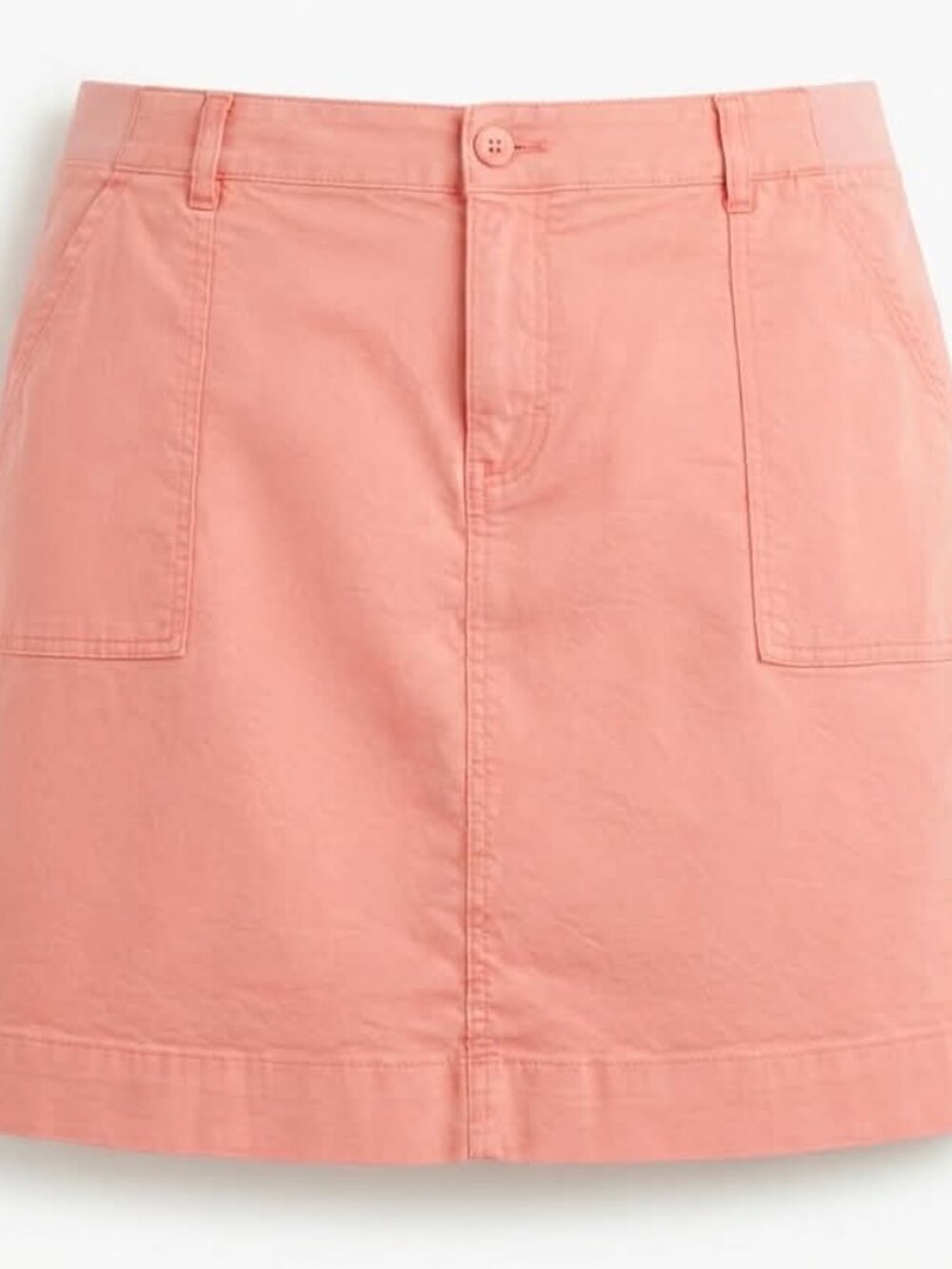 Lee Women's Peach Pink Casual Cotton Utility Cargo Mini Skirt